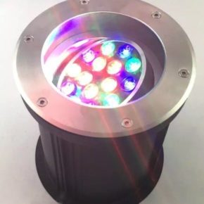 Поворотный грунтовый светильник СЕРИИ LUNA 18W, IP67 220V, RGB/Color UNI HAUSS