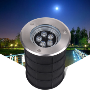 Поворотный грунтовый светильник серия LUNA 5W, IP67 220V, RGB/Color, Uni Hauss